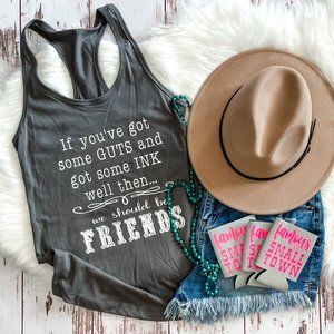 We Should Be Friends racerback tank | Miranda tank